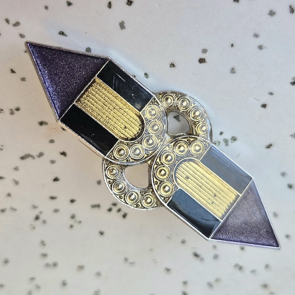 Art Deco Style Brooch And Earrings